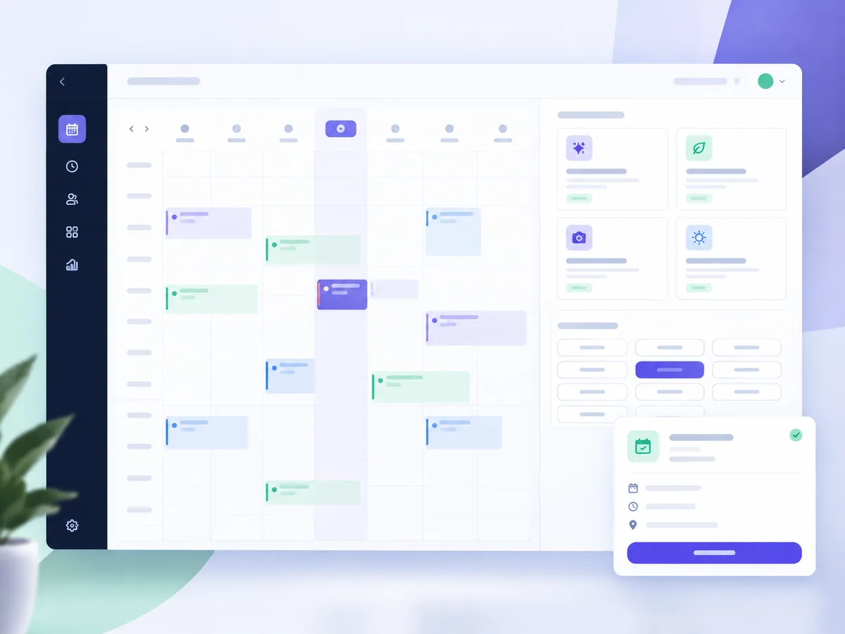 Booking Studio workflow preview