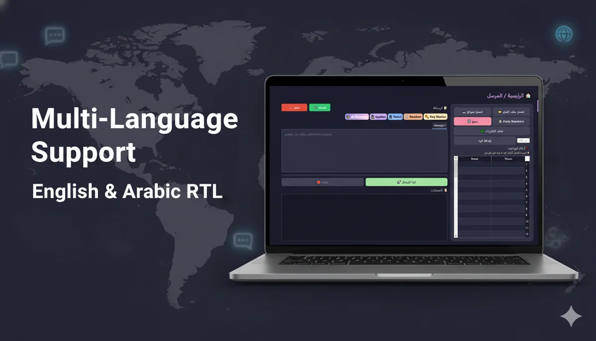 Arabic right to left workspace